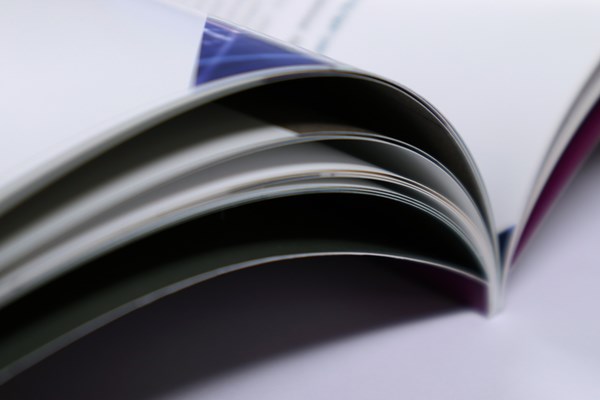 Close up of book's pages