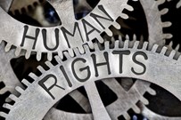 Cogs with 'Human rights' written on it