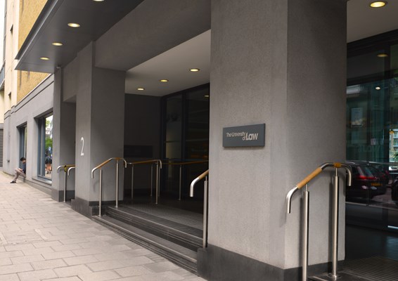 Entrance to London Moorgate campus