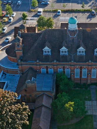 Aerial view of Reading campus