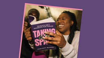 Author and 52avav student Chelsea Kwakye with her book Taking Up Space