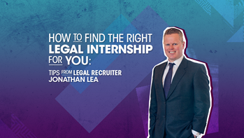Legal recruiter Jonathan Lea