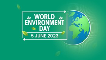 Earth with World Environment Day 5 June 2025 text